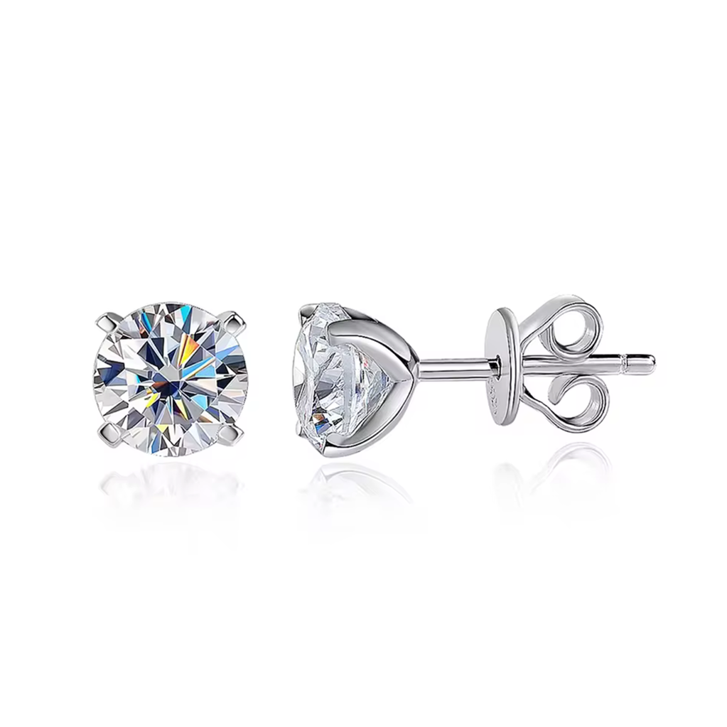 Brilliant Cut Stud Earrings