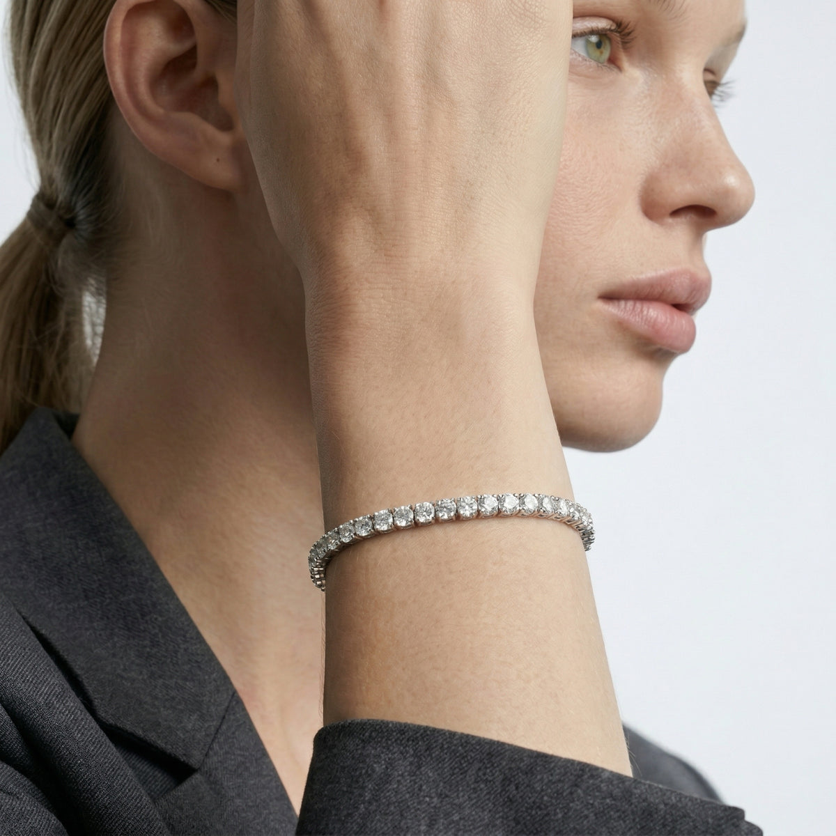 Classic Tennis Bracelet 4mm in 925 sterling silver — STAUDENMANN