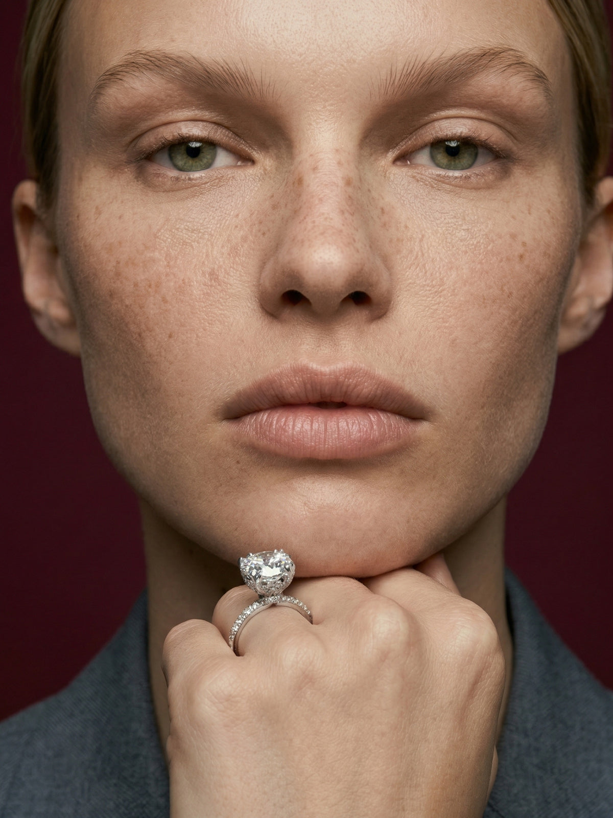 2ct Tulip Solitaire Ring in 925 sterling silver — STAUDENMANN
