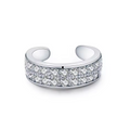 Double Brilliant Ear Cuff in 925 sterling silver — STAUDENMANN