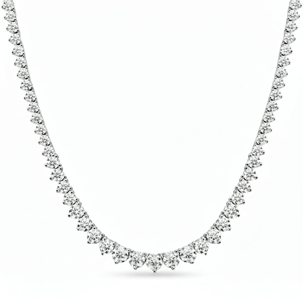 2mm Brilliance Tennis Necklace in 925 sterling silver — STAUDENMANN