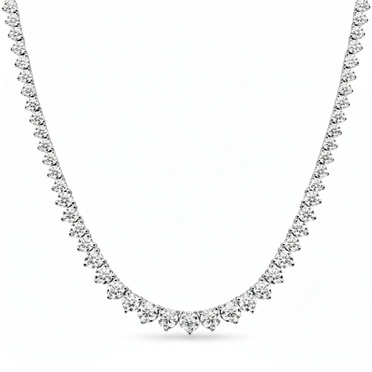 2mm Brilliance Tennis Necklace in 925 sterling silver — STAUDENMANN