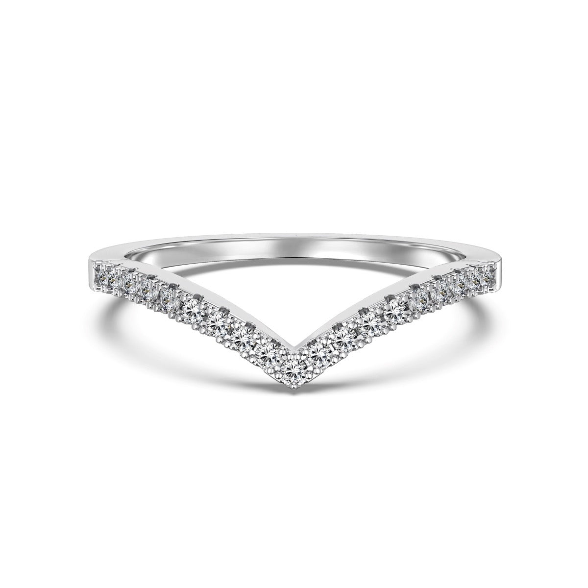 1.5mm Eternity V Ring in 925 sterling silver — STAUDENMANN
