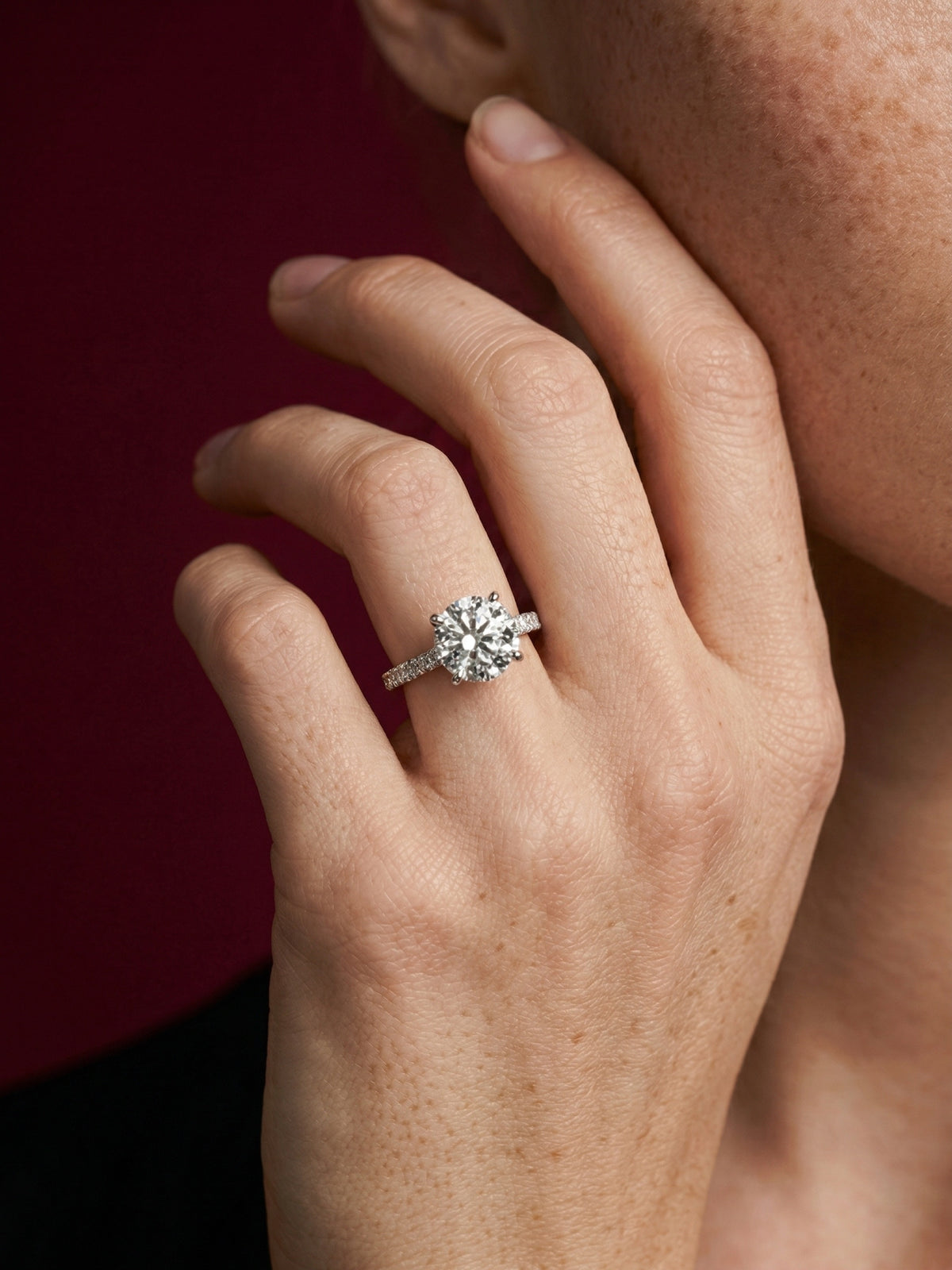 2ct Solitaire Ring in 925 sterling silver — STAUDENMANN