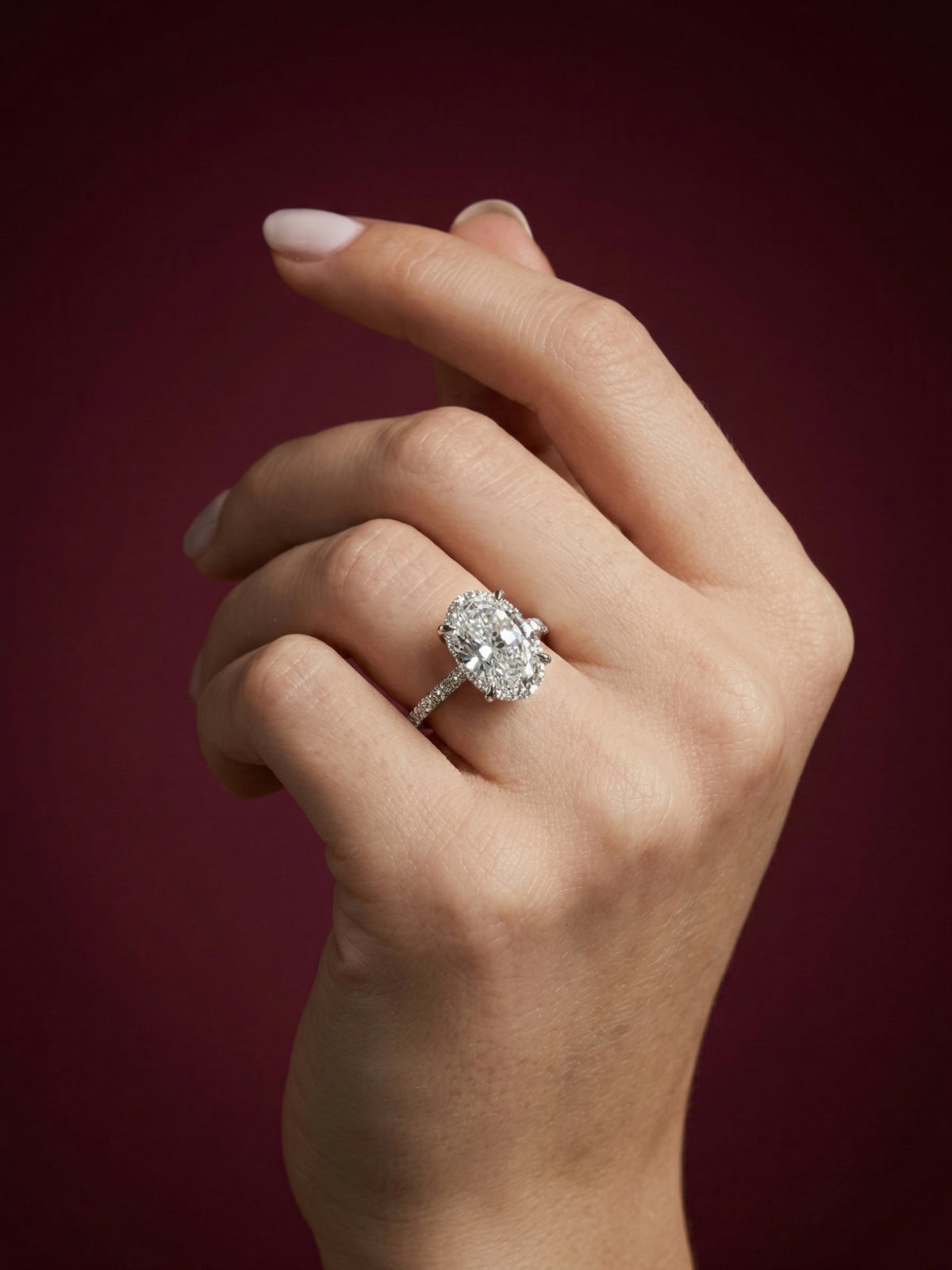 3ct Oval Solitaire Ring in 925 sterling silver — STAUDENMANN