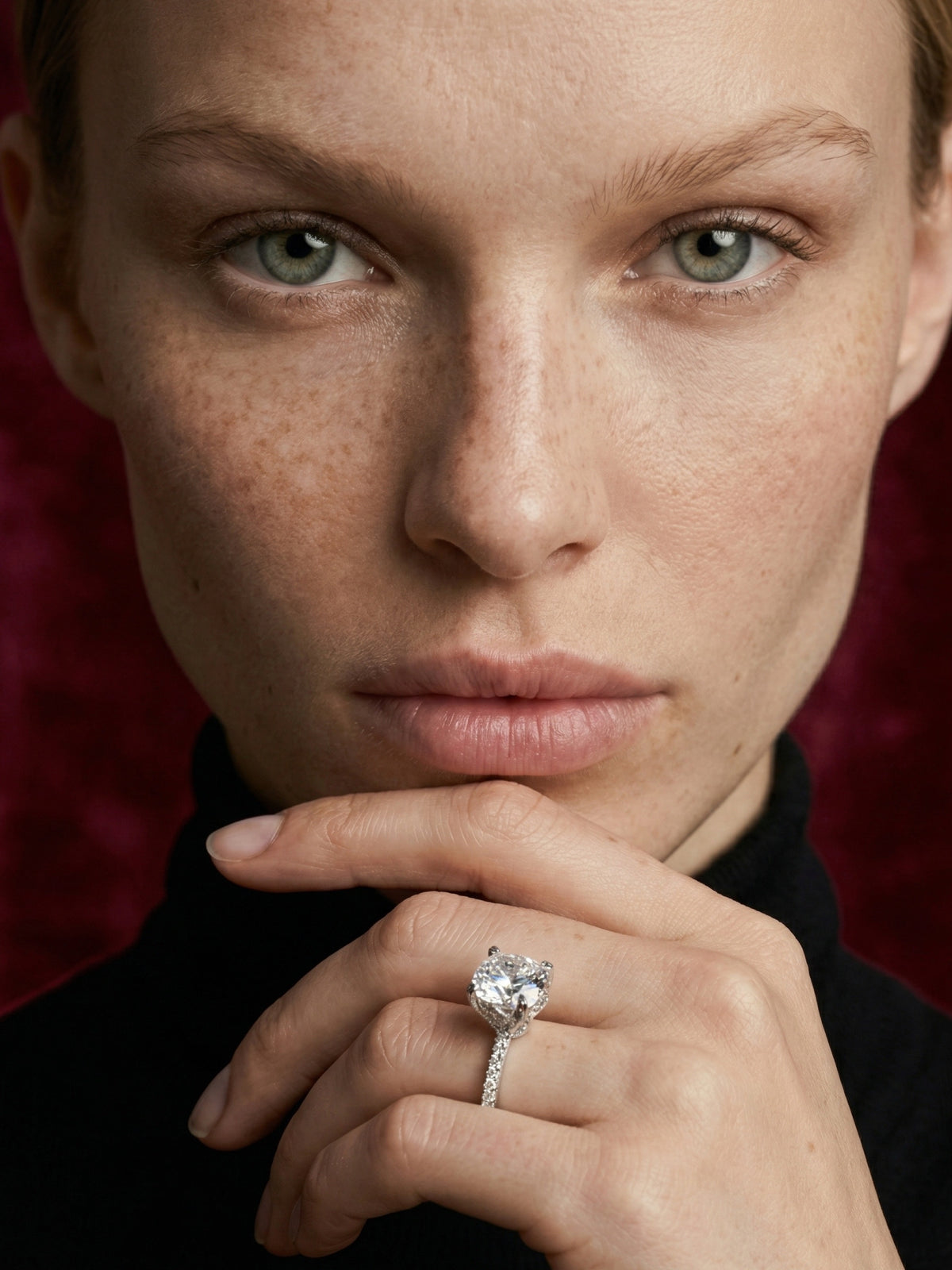 2ct Tulip Solitaire Ring in 925 sterling silver — STAUDENMANN