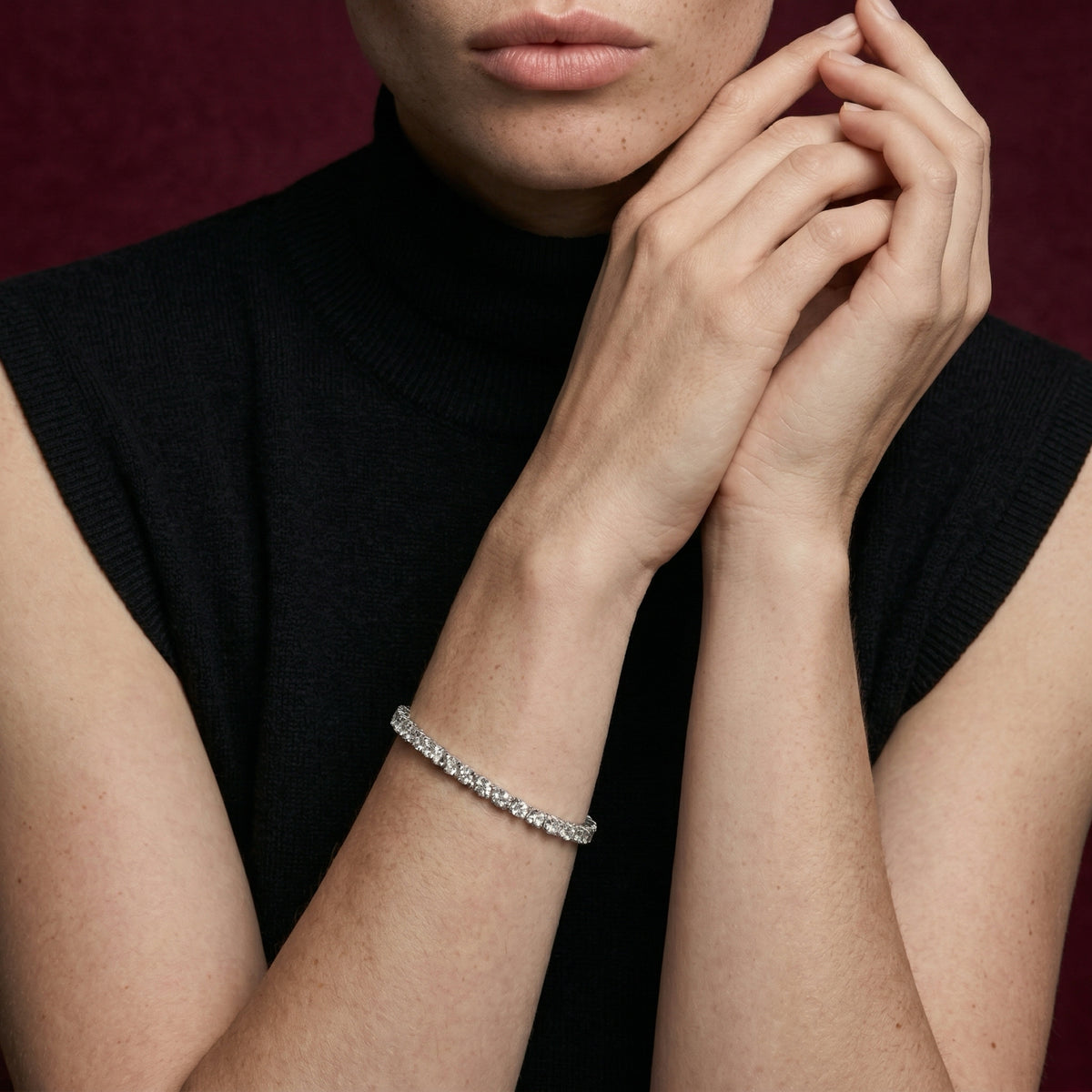 Classic Tennis Bracelet 4mm in 925 sterling silver — STAUDENMANN