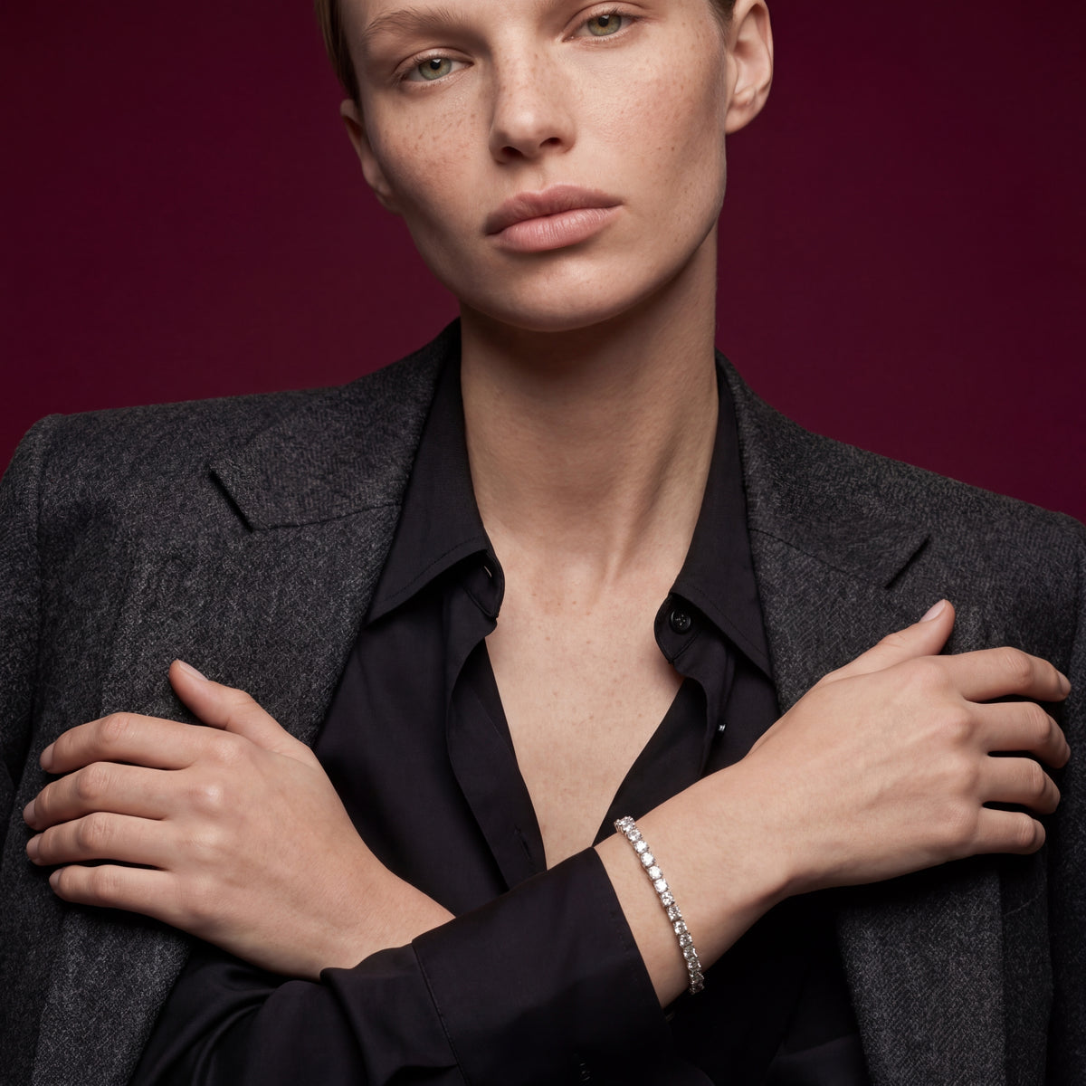 Classic Tennis Bracelet 4mm in 925 sterling silver — STAUDENMANN