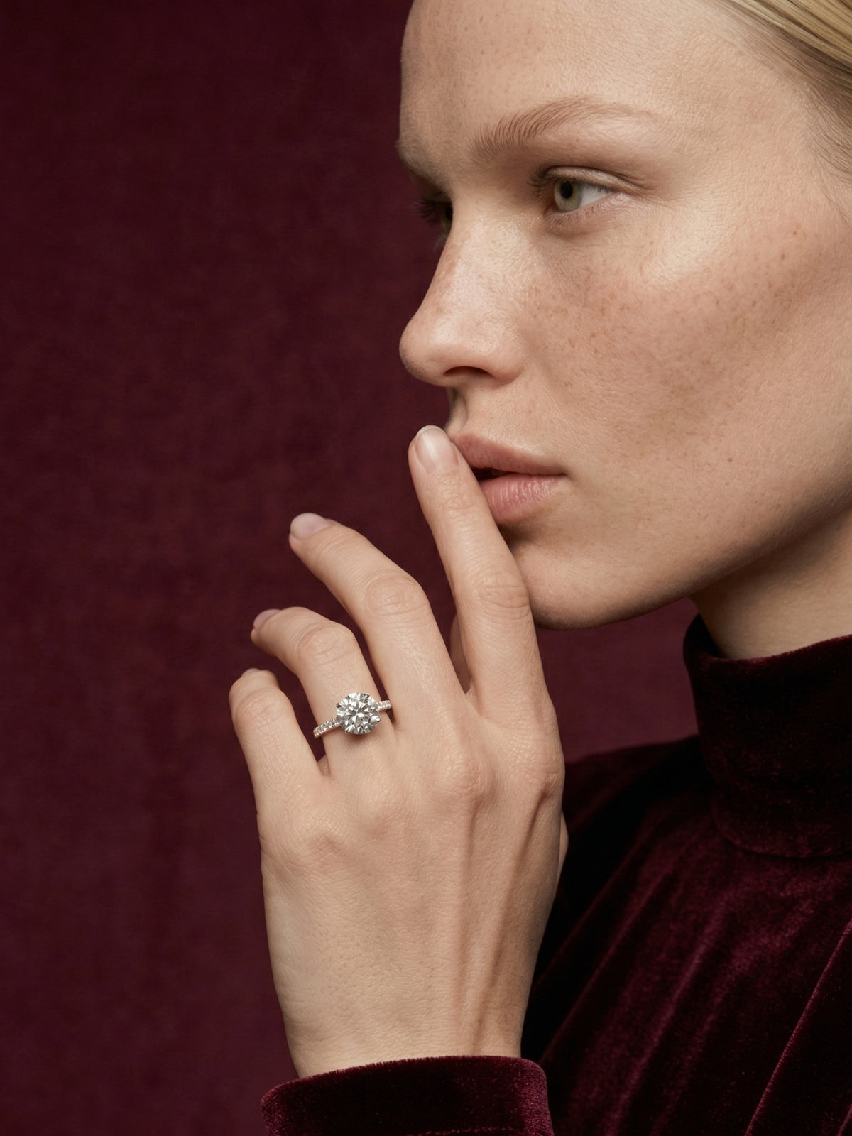 2ct Solitaire Ring in 925 sterling silver — STAUDENMANN