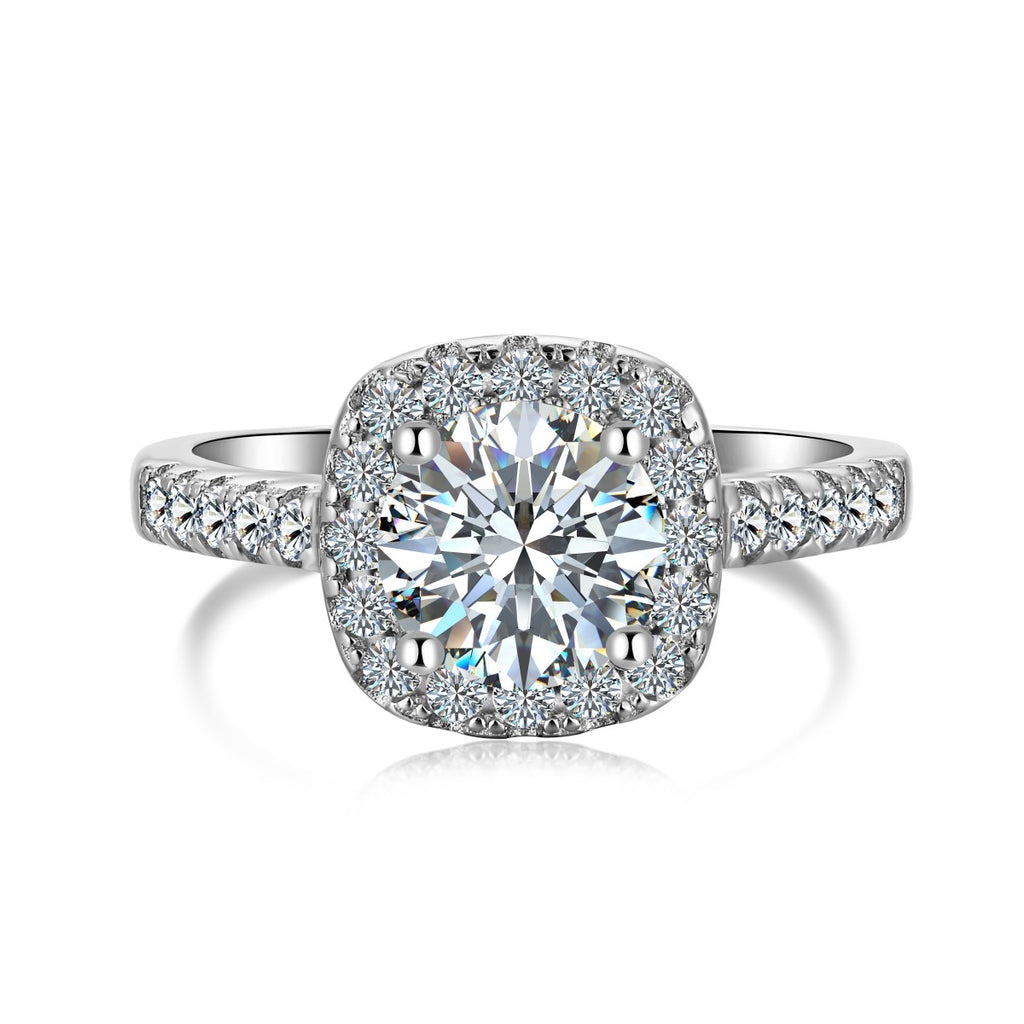 1.2ct Prestige Halo Ring in 925 sterling silver — STAUDENMANN