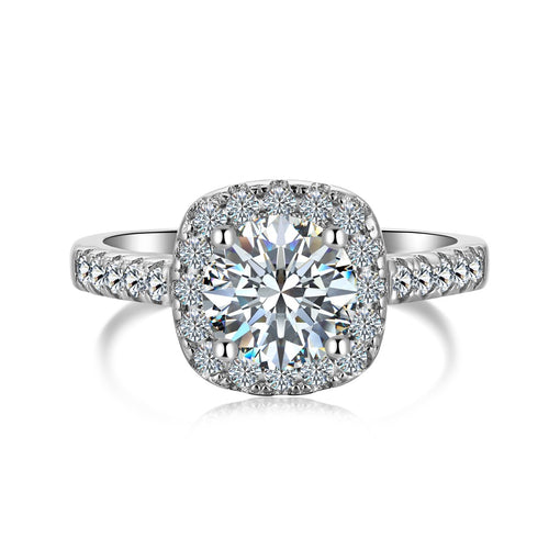 1.2ct Prestige Halo Ring in 925 sterling silver — STAUDENMANN