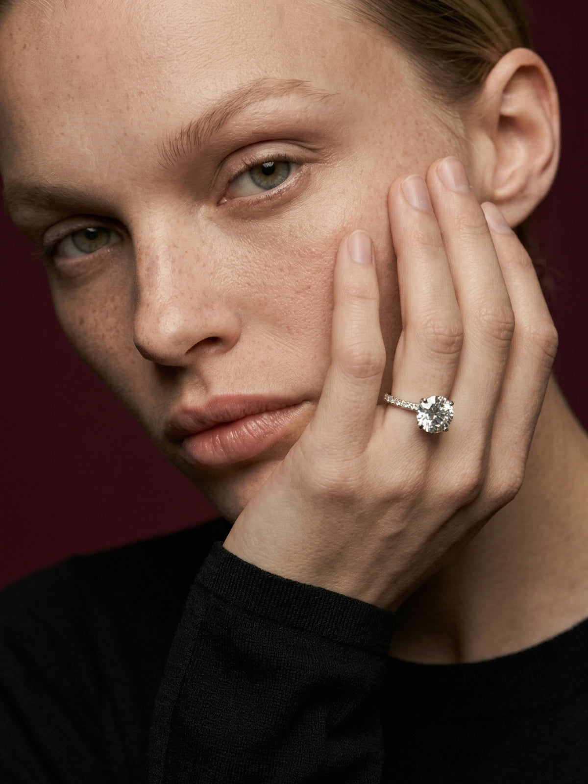 2ct Solitaire Ring in 925 sterling silver — STAUDENMANN