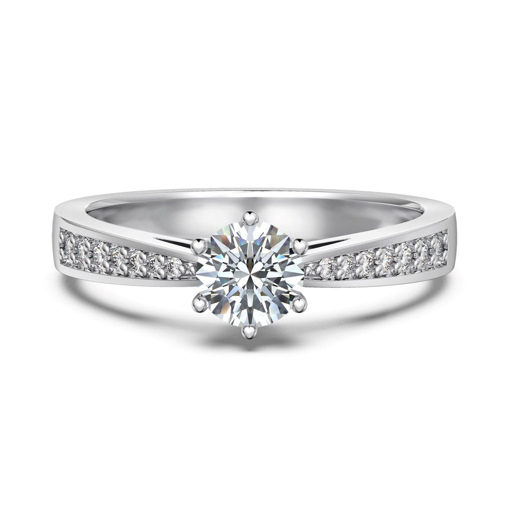 0.75ct Solitaire Ring in 925 sterling silver — STAUDENMANN