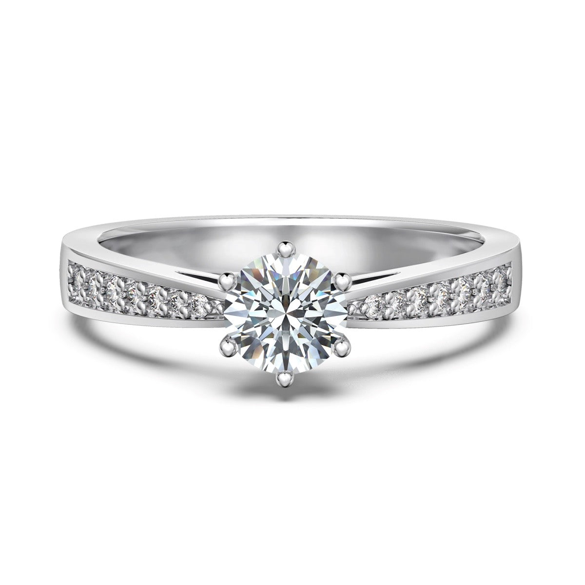 0.75ct Solitaire Ring in 925 sterling silver — STAUDENMANN