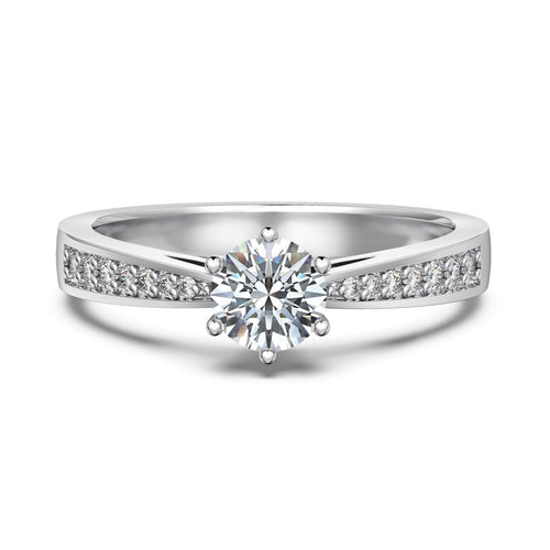 0.75ct Solitaire Ring in 925 sterling silver — STAUDENMANN